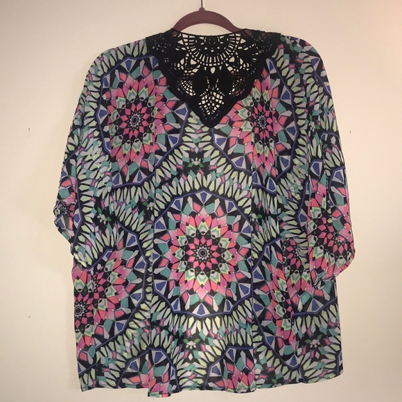 Xhilaration Short Sleeve Kimono - Picture 2 of 4